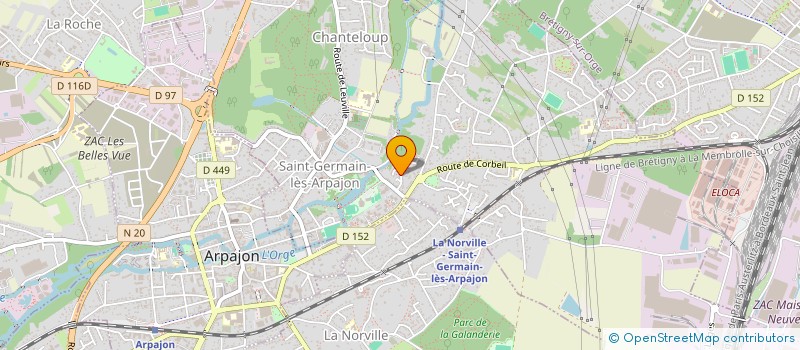 localisation de l'entreprise MADAME ELISE DENIS à SAINT-GERMAIN-LES-ARPAJON