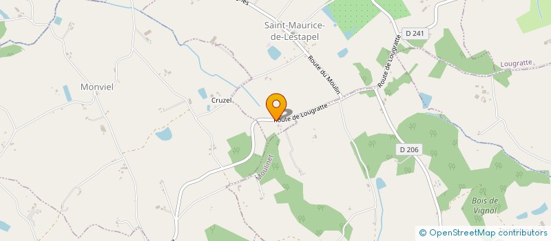 localisation de l'entreprise MADAME ELISE DEPECKER  SAINT-MAURICE-DE-LESTAPEL