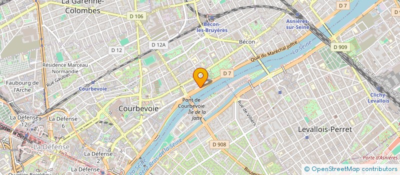 localisation de l'entreprise MADAME ELISE DESFORGES à COURBEVOIE