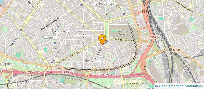 localisation de l'entreprise MADAME ELISE DETAVE à LILLE