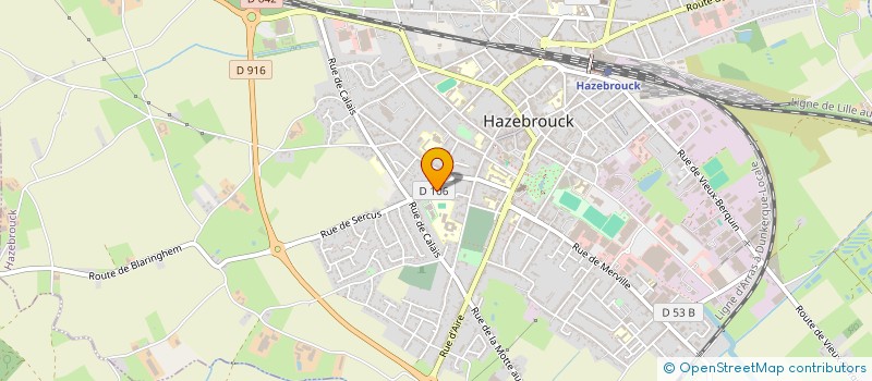 localisation de l'entreprise MADAME ELISE DETURCK à HAZEBROUCK