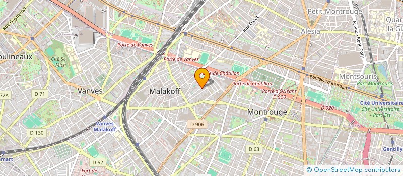 localisation de l'entreprise MADAME ELISE DEVAUD  MALAKOFF