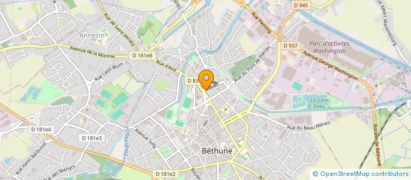 localisation de l'entreprise MADAME ELISE DEVRIENDT à BETHUNE