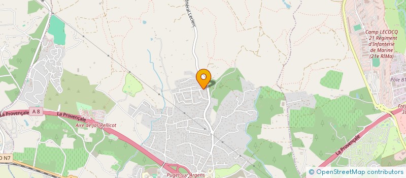 localisation de l'entreprise MADAME ELISE DI FRUSCIA  PUGET-SUR-ARGENS