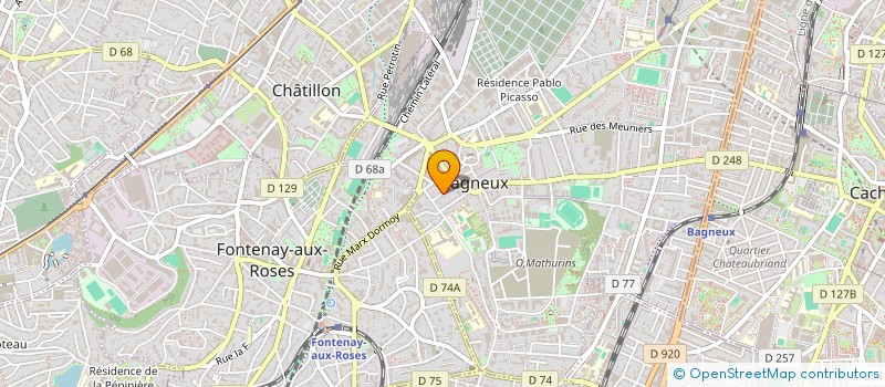 localisation de l'entreprise MADAME ELISE DOSS à BAGNEUX
