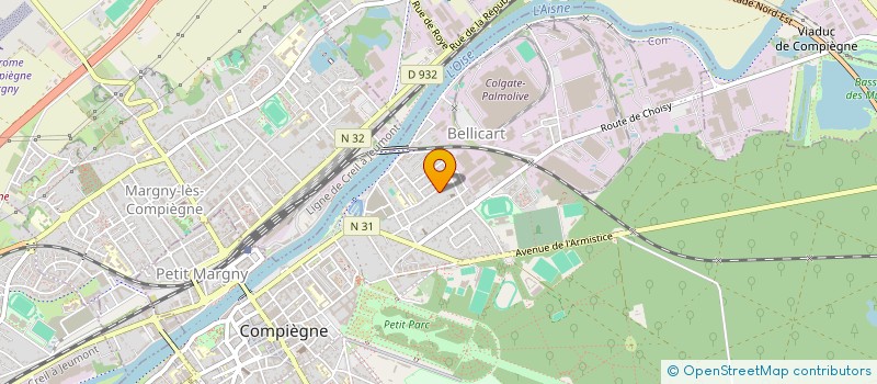 localisation de l'entreprise MADAME ELISE DOSSUS  COMPIEGNE