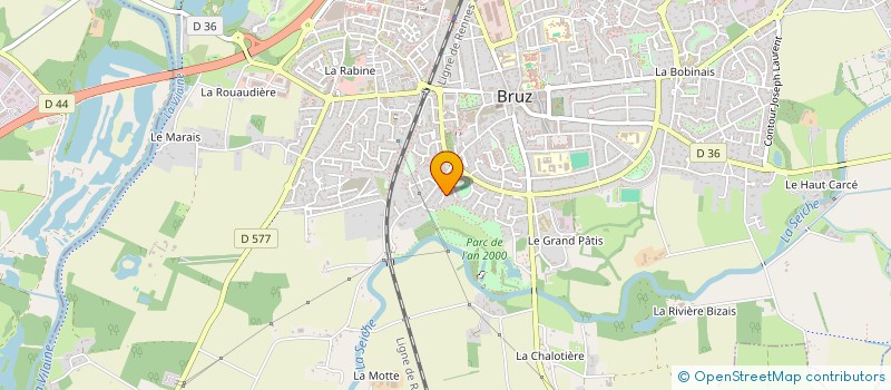 localisation de l'entreprise MADAME ELISE DRONNEAU  BRUZ