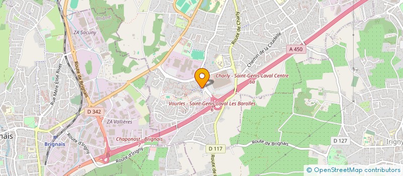 localisation de l'entreprise MADAME ELISE DUBORPER à SAINT-GENIS-LAVAL