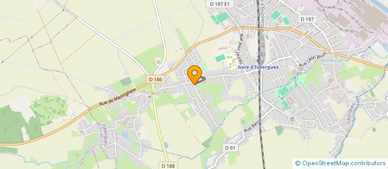 localisation de l'entreprise MADAME ELISE DUBUISSON  ISBERGUES