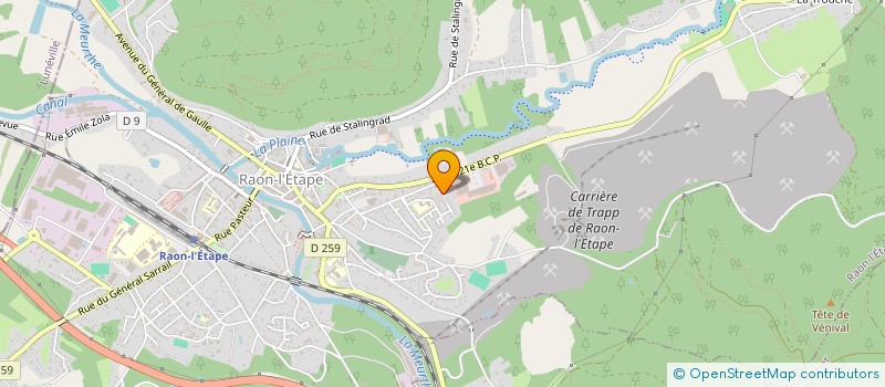 localisation de l'entreprise MADAME ELISE DUPONT  RAON-L'ETAPE