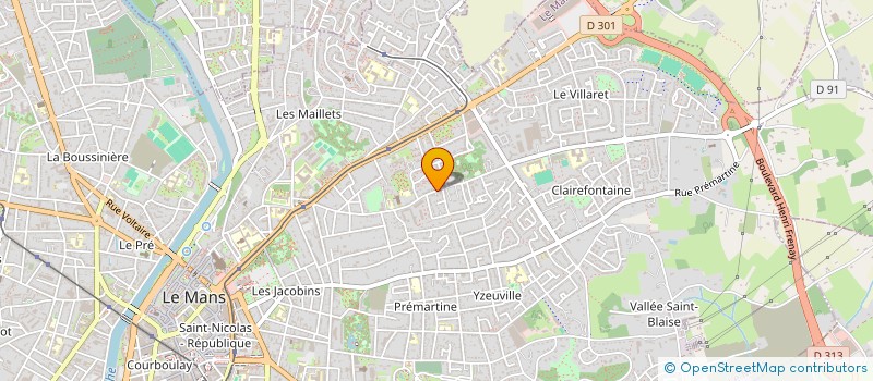 localisation de l'entreprise MADAME ELISE DURAND à LE MANS
