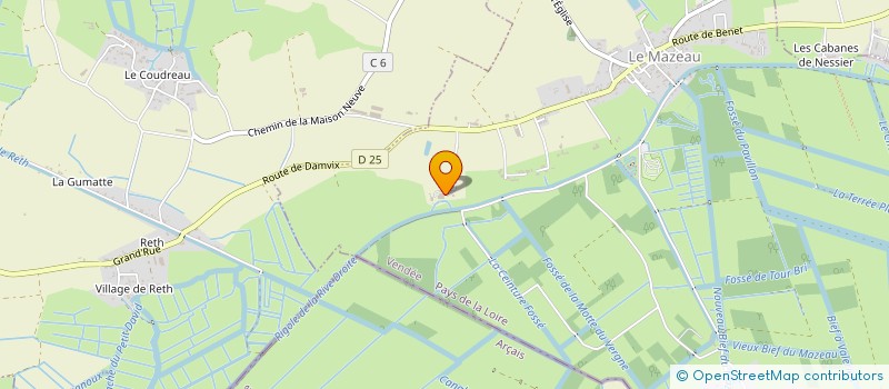 localisation de l'entreprise MADAME ELISE EVRARD  LE MAZEAU