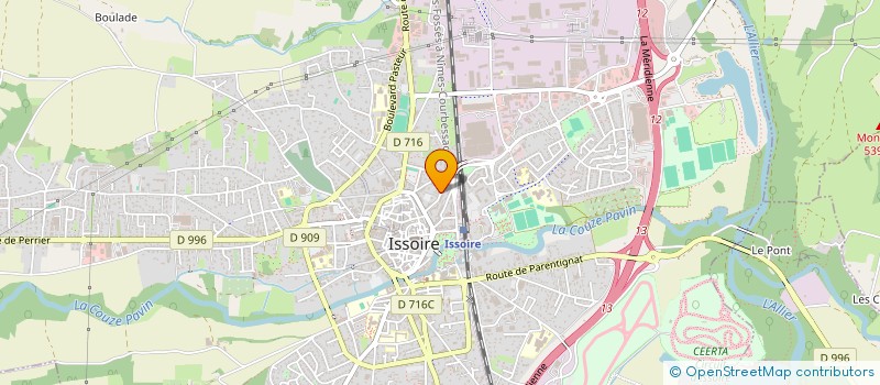 localisation de l'entreprise MADAME ELISE FALGOUX  ISSOIRE