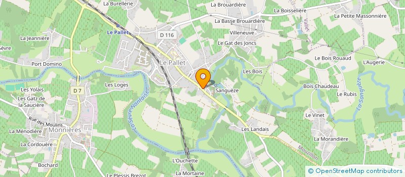 localisation de l'entreprise MADAME ELISE FEUNTEUN  LE PALLET