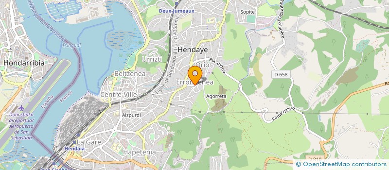 localisation de l'entreprise MADAME ELISE FLEURY  HENDAYE