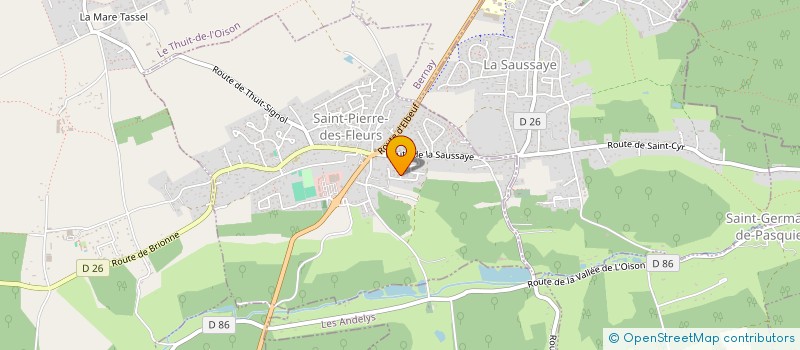 localisation de l'entreprise MADAME ELISE FLOC'H  SAINT-PIERRE-DES-FLEURS