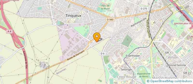 localisation de l'entreprise MADAME ELISE FONTAINE  TINQUEUX