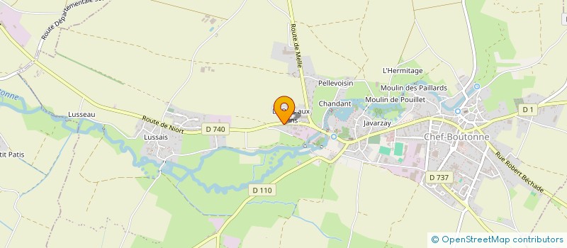 localisation de l'entreprise MADAME ELISE FORNELLS  CHEF-BOUTONNE