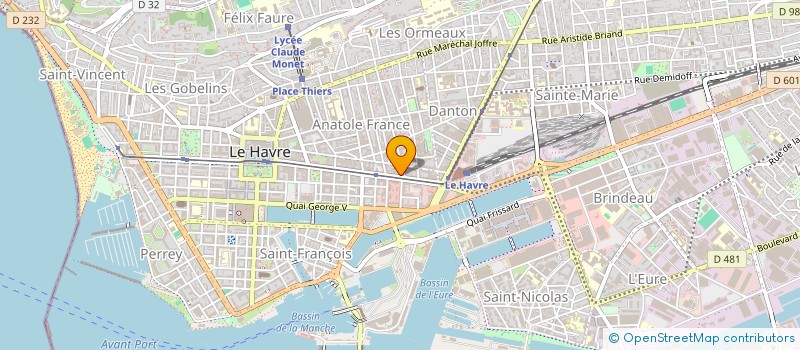 localisation de l'entreprise MADAME ELISE FOUQUE  LE HAVRE