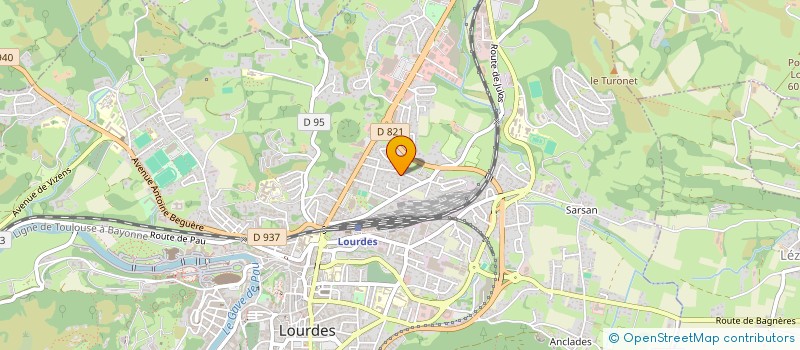 localisation de l'entreprise MADAME ELISE FOURNOU-LHAA  LOURDES