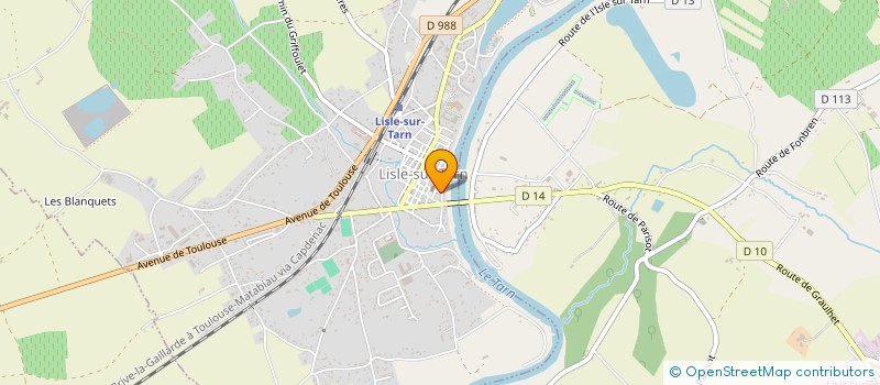localisation de l'entreprise MADAME ELISE FROMENT à LISLE-SUR-TARN