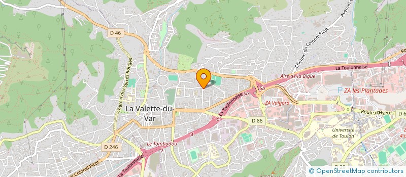 localisation de l'entreprise MADAME ELISE GABLE à LA VALETTE-DU-VAR
