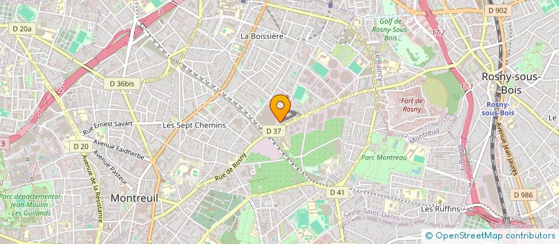 localisation de l'entreprise MADAME ELISE GANCEL à MONTREUIL