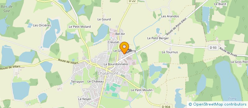 localisation de l'entreprise MADAME ELISE GARDE à CHALAMONT