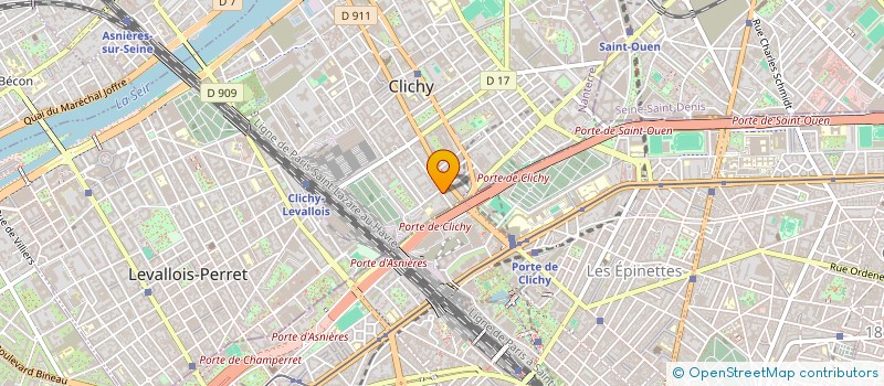 localisation de l'entreprise MADAME ELISE GAUTIER à CLICHY