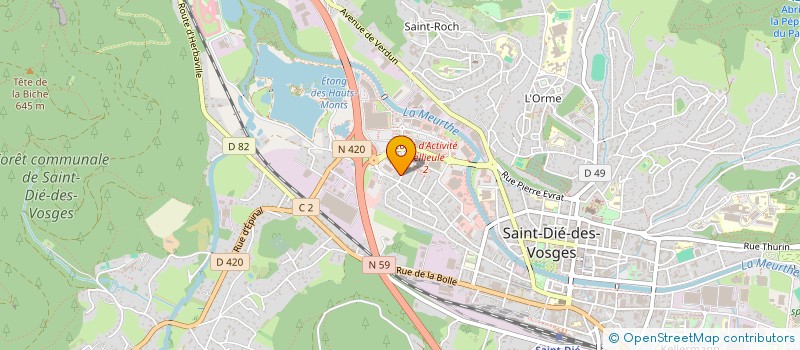 localisation de l'entreprise MADAME ELISE GEFFROI  SAINT-DIE-DES-VOSGES