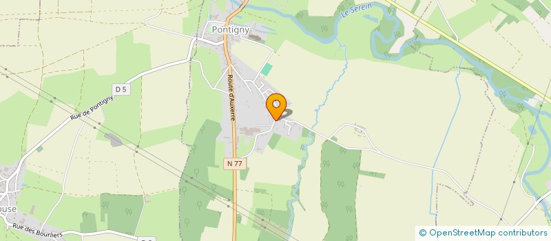 localisation de l'entreprise MADAME ELISE GEOFFROY  PONTIGNY