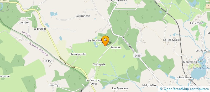 localisation de l'entreprise MADAME ELISE GERIN à SAINT-YRIEIX-LA-PERCHE