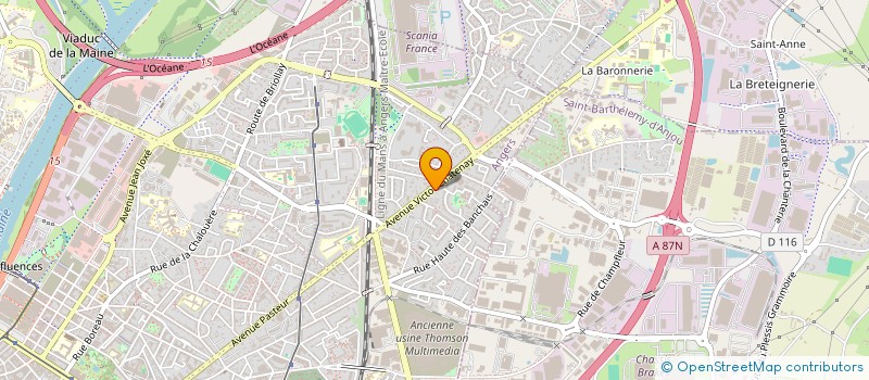 localisation de l'entreprise MADAME ELISE GERVAIS  ANGERS