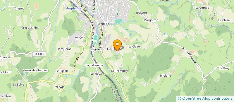 localisation de l'entreprise MADAME ELISE GILARDON  AMPLEPUIS