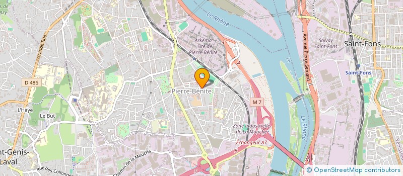 localisation de l'entreprise MADAME ELISE GIRARD  OULLINS-PIERRE-BENITE