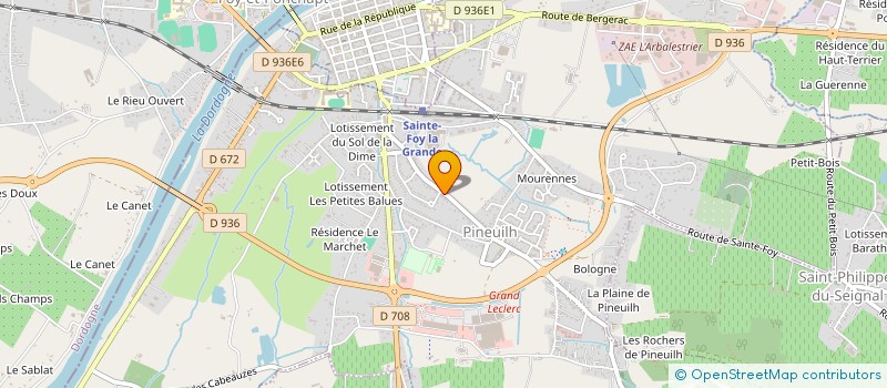 localisation de l'entreprise MADAME ELISE GOUTTENEGRE  PINEUILH