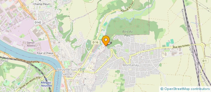 localisation de l'entreprise MADAME ELISE GOUX  NEUVILLE-SUR-SAONE