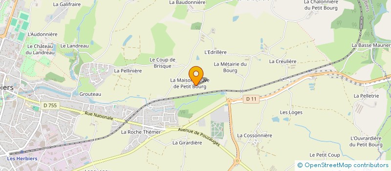localisation de l'entreprise MADAME ELISE GROLLEAU à LES HERBIERS