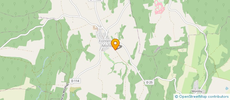 localisation de l'entreprise MADAME ELISE GUENOT  FONTENELLE-MONTBY