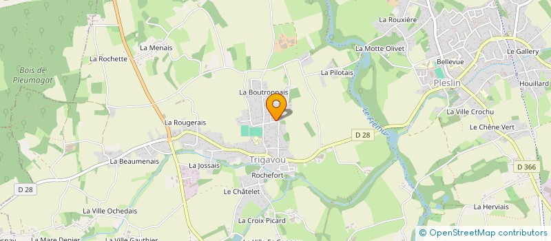 localisation de l'entreprise MADAME ELISE GUERNION à PLESLIN-TRIGAVOU