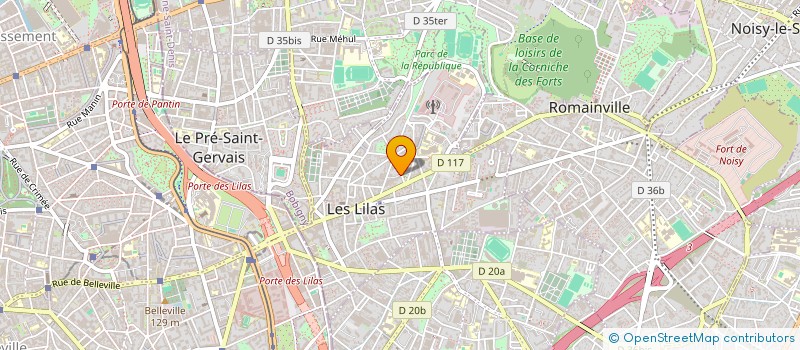 localisation de l'entreprise MADAME ELISE GUIGNARD à LES LILAS