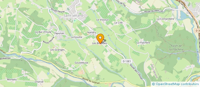 localisation de l'entreprise MADAME ELISE GUILLAUME  SAINT VERAND