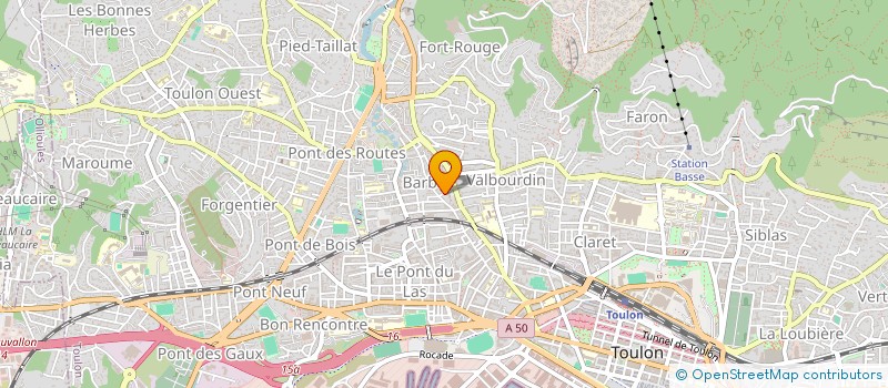 localisation de l'entreprise MADAME ELISE GUTIERREZ  TOULON