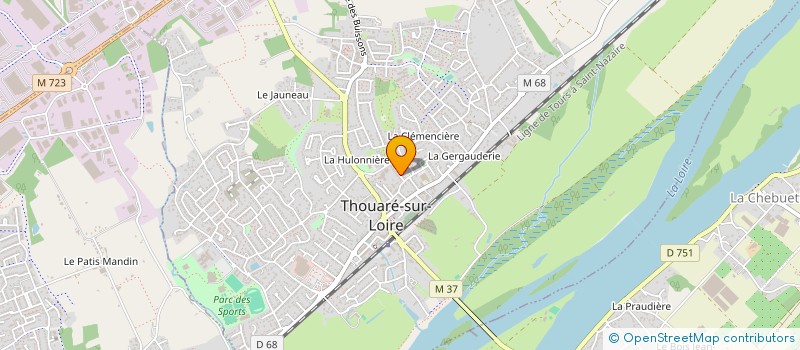 localisation de l'entreprise MADAME ELISE GUYMARD  THOUARE-SUR-LOIRE