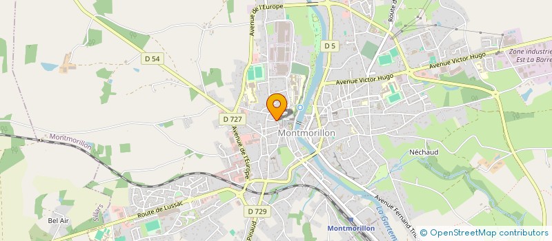 localisation de l'entreprise MADAME ELISE HAUDIQUERT à MONTMORILLON
