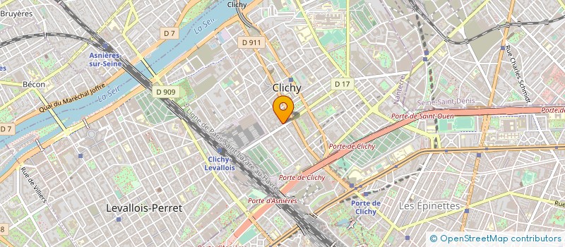 localisation de l'entreprise MADAME ELISE HENRY à CLICHY