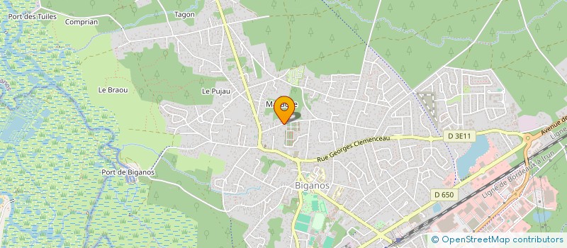 localisation de l'entreprise MADAME ELISE HILSELBERGER  BIGANOS