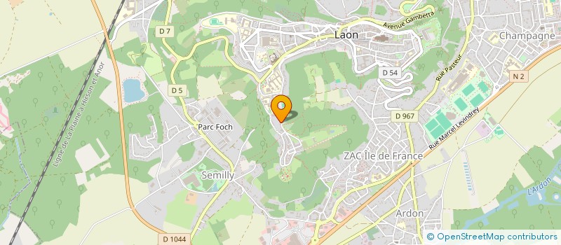 localisation de l'entreprise MADAME ELISE JACQUET à LAON