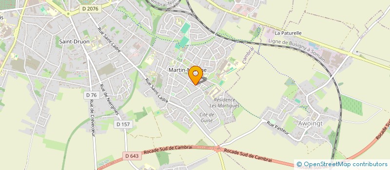 localisation de l'entreprise MADAME ELISE JAKUBIAK  CAMBRAI