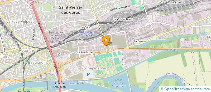 localisation de l'entreprise MADAME ELISE JEANNE YOLANDE COQUILLAUD  SAINT-PIERRE-DES-CORPS